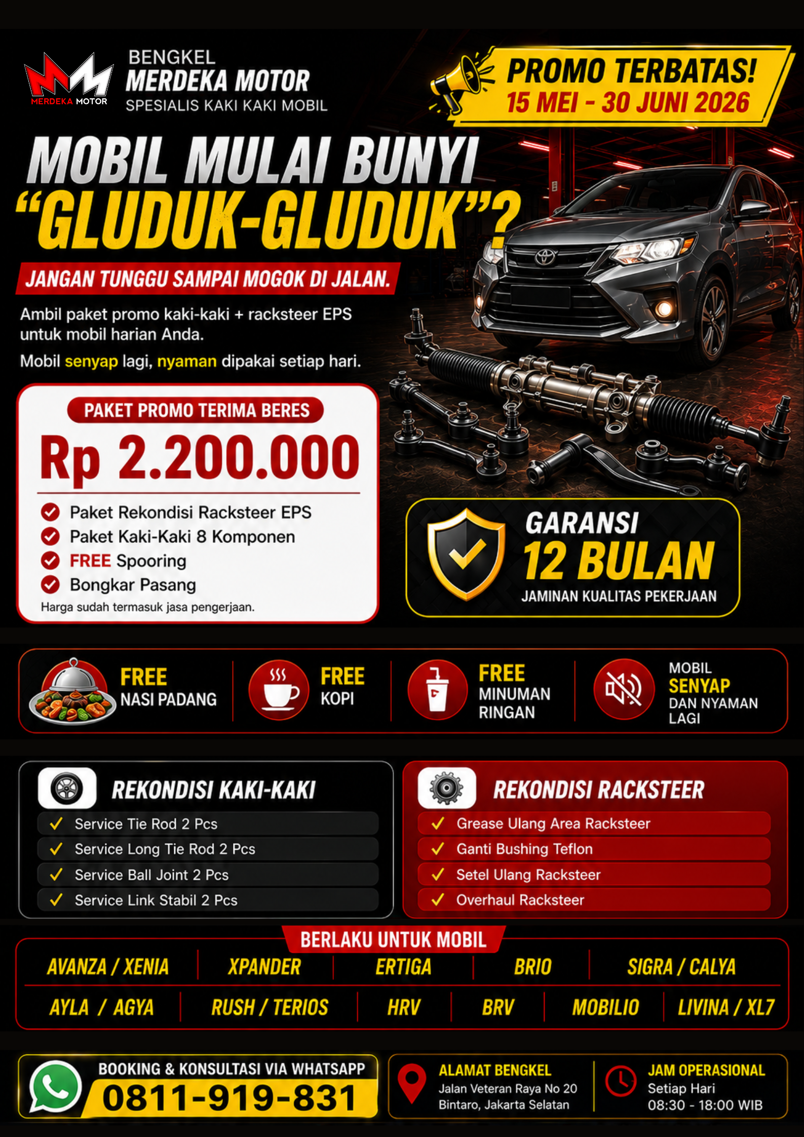 Promo Bengkel Merdeka Motor