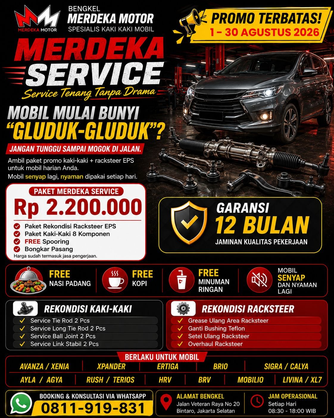Promo Bengkel Merdeka Motor