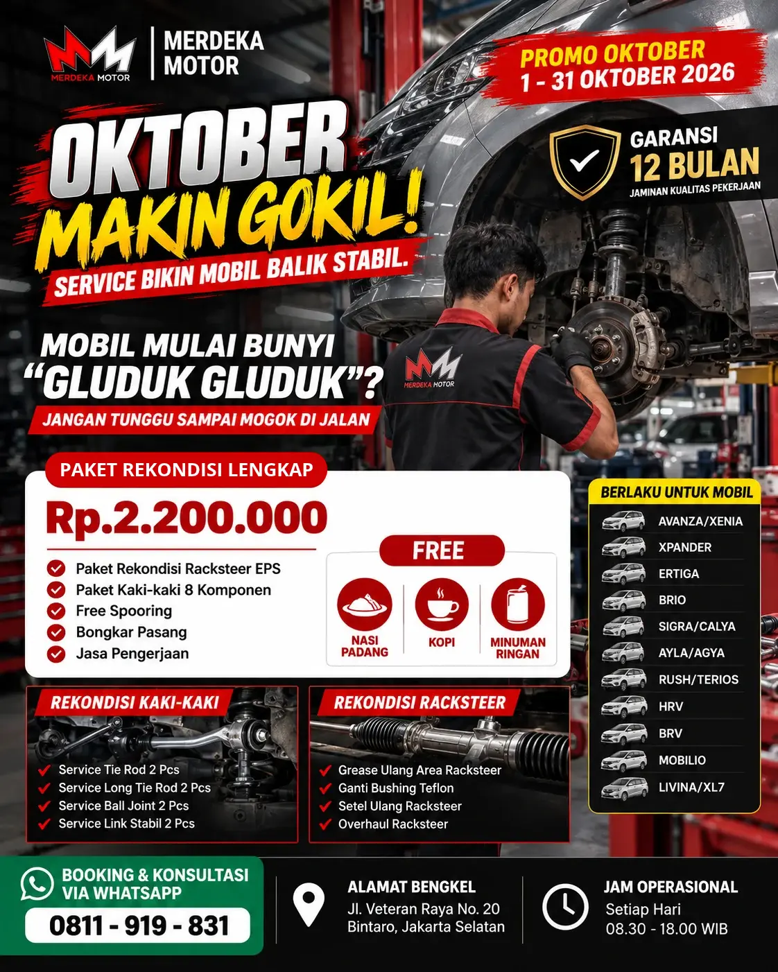 Promo Bengkel Merdeka Motor